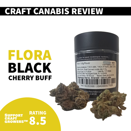 🍒 Strain Review: Black Cherry Bluff by Flora 🍒