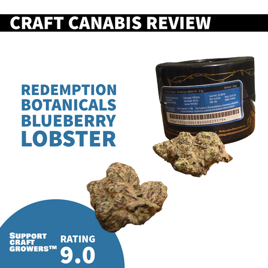 Strain Review: Blueberry Lobster by Redemption Botanicals 🦞