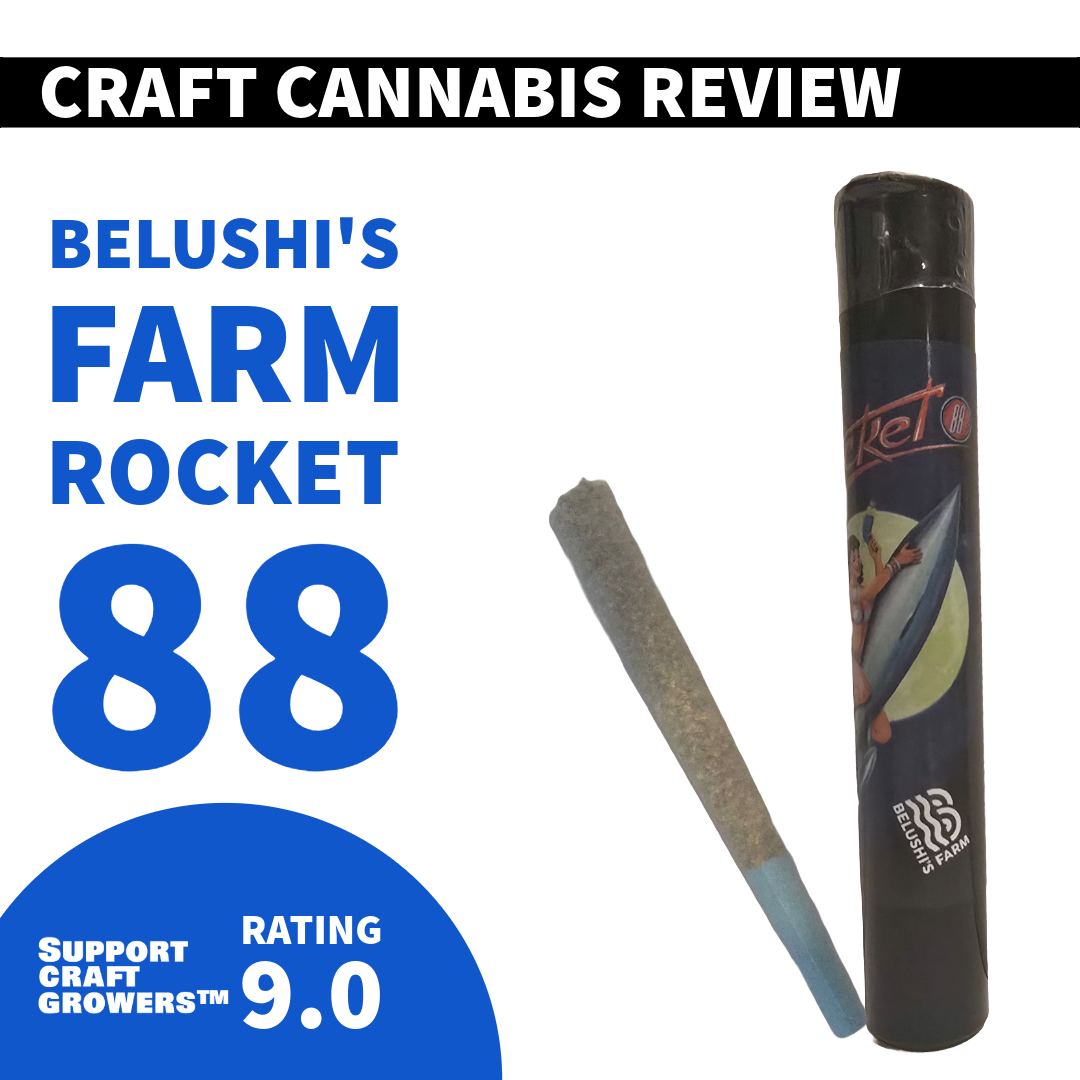 🚀  Product Review: Rocket 88 Infused Preroll by Belushi’s Farm 🚀