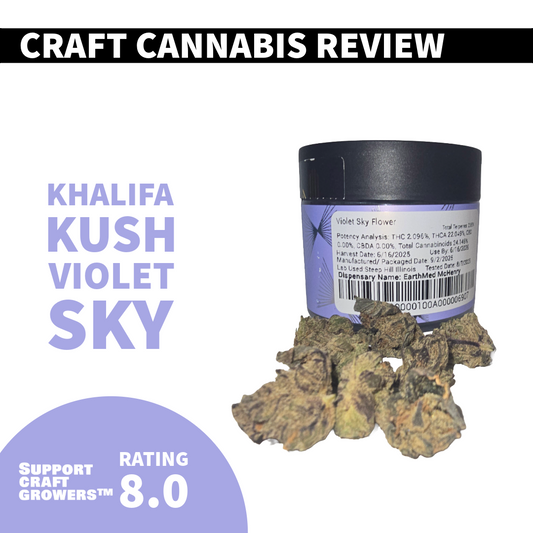 🔥 Strain Review: Violet Sky by Khalifa Kush 🔥