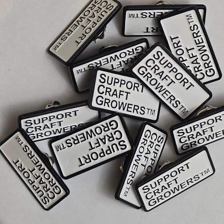 Support Craft Growers Pin